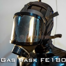 (DM507)Top quality latex rubber half face conquer gas mask fetish hood accessory breathing control equipment fetish wear